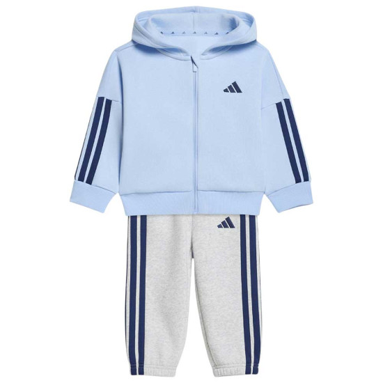 Adidas Βρεφικές φόρμες σετ Essentials 3-Stripes Fleece Full-Zip Joggers Set